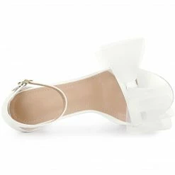 Allegra K Women's Ankle Strap Bow Tie Stiletto High Heels Sandals 14 Allegra K Women's Ankle Strap Bow Tie Stiletto High Heels Sandals