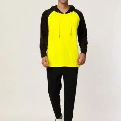 Allegra K Men's Hoodies Raglan Sleeves Lightweight Long Sleeves Workout Pullover Shirt 25 Allegra K Men's Hoodies Raglan Sleeves Lightweight Long Sleeves Workout Pullover Shirt