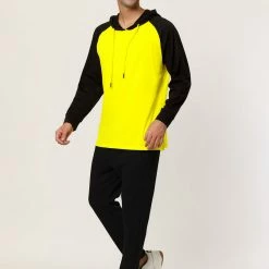 Allegra K Men's Hoodies Raglan Sleeves Lightweight Long Sleeves Workout Pullover Shirt 26 Allegra K Men's Hoodies Raglan Sleeves Lightweight Long Sleeves Workout Pullover Shirt