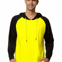 Allegra K Men's Hoodies Raglan Sleeves Lightweight Long Sleeves Workout Pullover Shirt 24 Allegra K Men's Hoodies Raglan Sleeves Lightweight Long Sleeves Workout Pullover Shirt