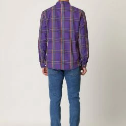 Allegra K Men's Casual Plaid Shirt Color Block Button Up Long Sleeved Checked Shirts 32 Allegra K Men's Casual Plaid Shirt Color Block Button Up Long Sleeved Checked Shirts