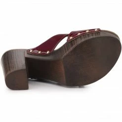 Allegra K Women's Platform Crisscross Strap Chunky Heels Sandals