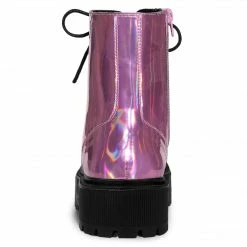 Allegra K Women's Round Toe Platform Lace Up Colorful Combat Ankle Boots Shoes 37 Allegra K Women's Round Toe Platform Lace Up Colorful Combat Ankle Boots Shoes