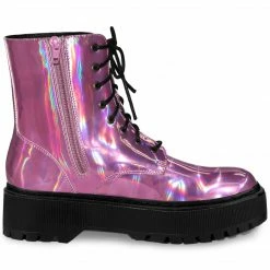 Allegra K Women's Round Toe Platform Lace Up Colorful Combat Ankle Boots Shoes 39 Allegra K Women's Round Toe Platform Lace Up Colorful Combat Ankle Boots Shoes