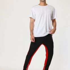 Allegra K Men's Hip Hop Slim Fit Zipper Ankle Color Block Track Pants Athletic Jogger Sweatpants 60 Allegra K Men's Hip Hop Slim Fit Zipper Ankle Color Block Track Pants Athletic Jogger Sweatpants