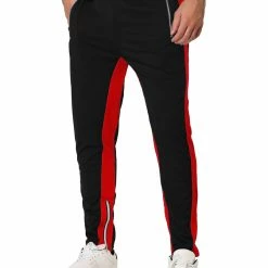 Allegra K Men's Hip Hop Slim Fit Zipper Ankle Color Block Track Pants Athletic Jogger Sweatpants 58 Allegra K Men's Hip Hop Slim Fit Zipper Ankle Color Block Track Pants Athletic Jogger Sweatpants