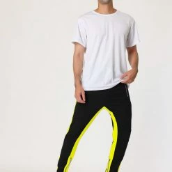 Allegra K Men's Hip Hop Slim Fit Zipper Ankle Color Block Track Pants Athletic Jogger Sweatpants 42 Allegra K Men's Hip Hop Slim Fit Zipper Ankle Color Block Track Pants Athletic Jogger Sweatpants