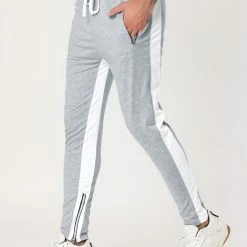 Allegra K Men's Hip Hop Slim Fit Zipper Ankle Color Block Track Pants Athletic Jogger Sweatpants 47 Allegra K Men's Hip Hop Slim Fit Zipper Ankle Color Block Track Pants Athletic Jogger Sweatpants