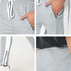 Allegra K Men's Hip Hop Slim Fit Zipper Ankle Color Block Track Pants Athletic Jogger Sweatpants 51 Allegra K Men's Hip Hop Slim Fit Zipper Ankle Color Block Track Pants Athletic Jogger Sweatpants