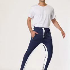 Allegra K Men's Hip Hop Slim Fit Zipper Ankle Color Block Track Pants Athletic Jogger Sweatpants 66 Allegra K Men's Hip Hop Slim Fit Zipper Ankle Color Block Track Pants Athletic Jogger Sweatpants