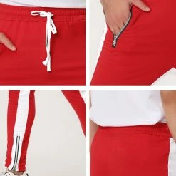 Allegra K Men's Hip Hop Slim Fit Zipper Ankle Color Block Track Pants Athletic Jogger Sweatpants 75 Allegra K Men's Hip Hop Slim Fit Zipper Ankle Color Block Track Pants Athletic Jogger Sweatpants