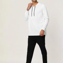 Allegra K Men's Hoodies Long Sleeves Shirt Solid Lightweight Workout Athletic Pullover 31 Allegra K Men's Hoodies Long Sleeves Shirt Solid Lightweight Workout Athletic Pullover