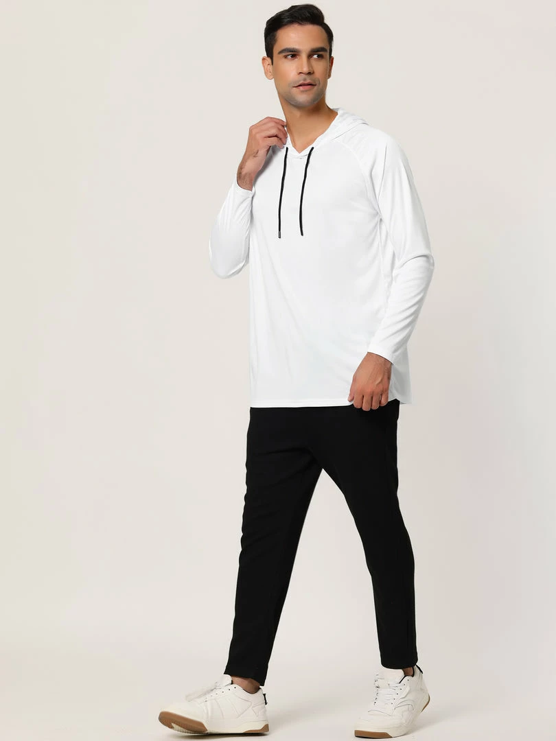 Allegra K Men's Hoodies Long Sleeves Shirt Solid Lightweight Workout Athletic Pullover 13 Allegra K Men's Hoodies Long Sleeves Shirt Solid Lightweight Workout Athletic Pullover