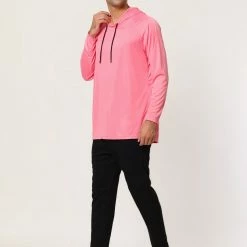 Allegra K Men's Hoodies Long Sleeves Shirt Solid Lightweight Workout Athletic Pullover 37 Allegra K Men's Hoodies Long Sleeves Shirt Solid Lightweight Workout Athletic Pullover