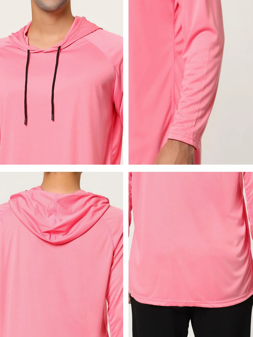 Allegra K Men's Hoodies Long Sleeves Shirt Solid Lightweight Workout Athletic Pullover 21 Allegra K Men's Hoodies Long Sleeves Shirt Solid Lightweight Workout Athletic Pullover