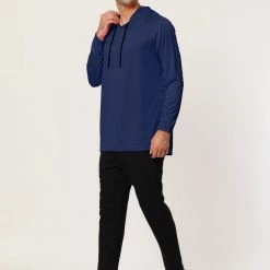 Allegra K Men's Hoodies Long Sleeves Shirt Solid Lightweight Workout Athletic Pullover 25 Allegra K Men's Hoodies Long Sleeves Shirt Solid Lightweight Workout Athletic Pullover