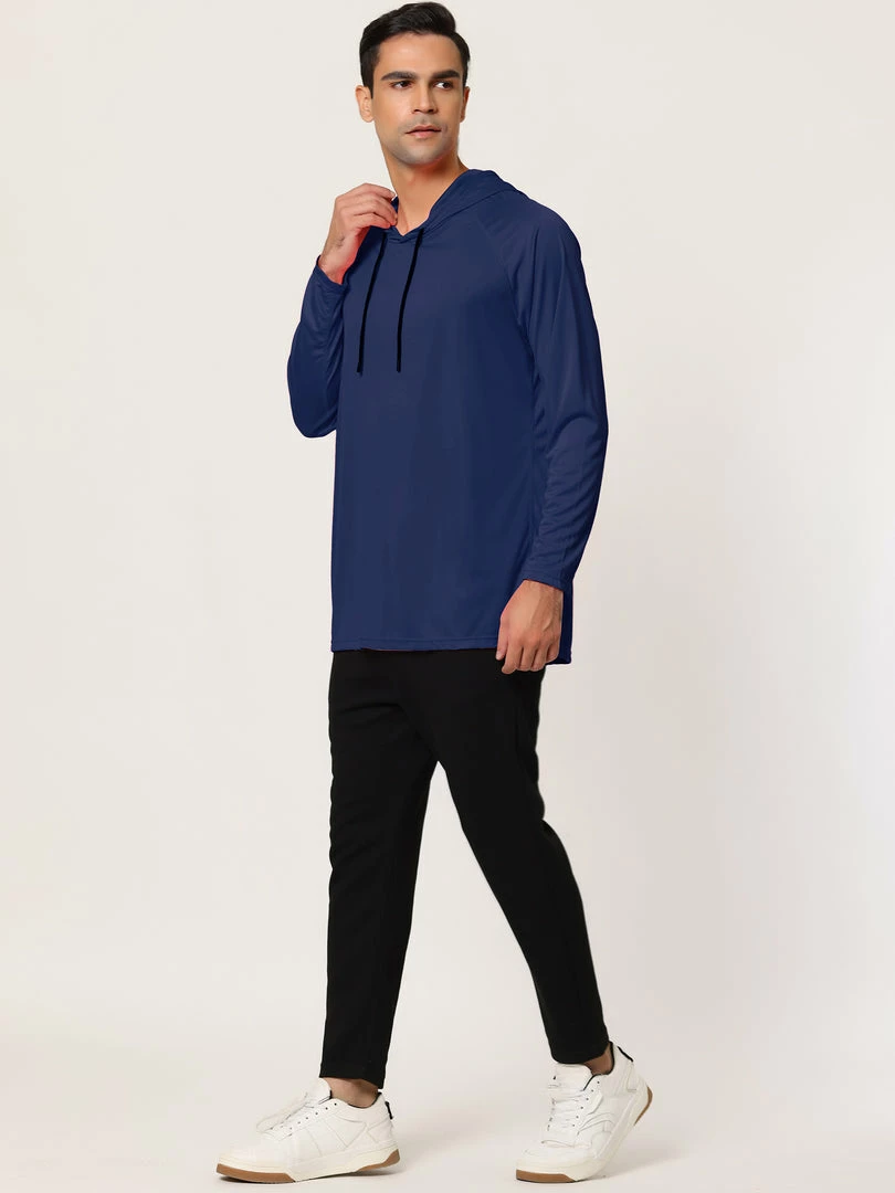 Allegra K Men's Hoodies Long Sleeves Shirt Solid Lightweight Workout Athletic Pullover 7 Allegra K Men's Hoodies Long Sleeves Shirt Solid Lightweight Workout Athletic Pullover