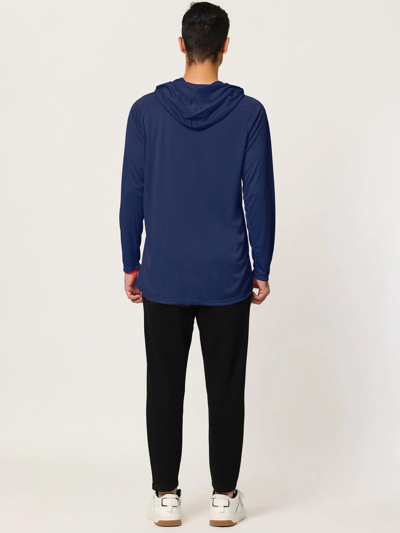 Allegra K Men's Hoodies Long Sleeves Shirt Solid Lightweight Workout Athletic Pullover 8 Allegra K Men's Hoodies Long Sleeves Shirt Solid Lightweight Workout Athletic Pullover