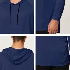 Allegra K Men's Hoodies Long Sleeves Shirt Solid Lightweight Workout Athletic Pullover 27 Allegra K Men's Hoodies Long Sleeves Shirt Solid Lightweight Workout Athletic Pullover