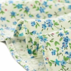 Allegra K Women's Floral Square Neck Short Sleeve Ruffled Hem Peplum Blouse