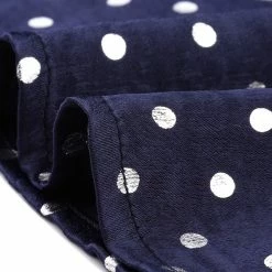 Allegra K Women's Polka Dots Halter Neck Top Elegant Satin Sleeveless Blouse