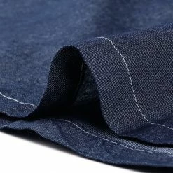 Allegra K Women's Denim Puff Sleeve Button Front Flare A-line Jean Mini Dress 15 Allegra K Women's Denim Puff Sleeve Button Front Flare A-line Jean Mini Dress