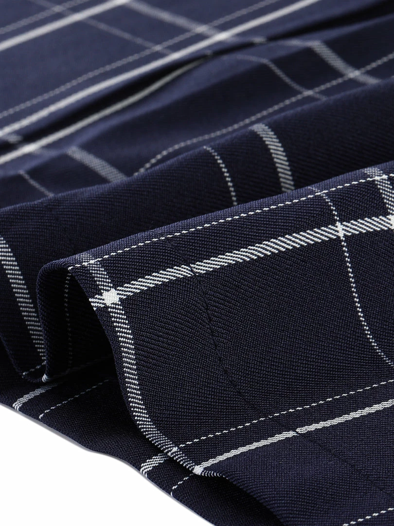 Allegra K Women's Plaid Vintage Faux Wrap Buttons Front Midi High Waist Skirt 14 Allegra K Women's Plaid Vintage Faux Wrap Buttons Front Midi High Waist Skirt