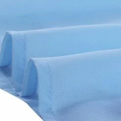 Allegra K Women's Ruffle Neck Tie Belted Sleeveless A-line Tiered Dress