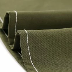 Allegra K Women's Safari Dresses Contrast Stitch Half Placket 3/4 Sleeves Shirt Dress