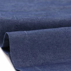 Allegra K Women's Denim Dress Belted Round Neck Above Knee Cap Sleeve Elegant Work A-Line Dresses