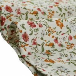 Allegra K Women's Front Drawstring Long Ruffle Bubble Sleeve Square Neck Floral Mini Dress