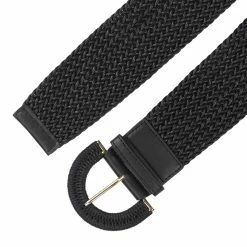 Allegra K Accessories Womens Wide Woven Waist Belts Braided Belts For Dress Chunky Buckle