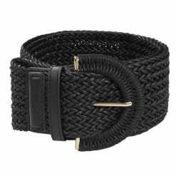 Allegra K Accessories Womens Wide Woven Waist Belts Braided Belts For Dress Chunky Buckle