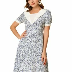 Allegra K Women's Floral A-Line Short Sleeve Summer Dress 11 Allegra K Women's Floral A-Line Short Sleeve Summer Dress