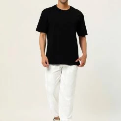 Allegra K Men's Plaid Jogger Track Pants Casual Athletic Slim Fit Drawstring Check Sweatpants