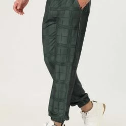 Allegra K Men's Plaid Jogger Track Pants Casual Athletic Slim Fit Drawstring Check Sweatpants