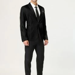 Allegra K Men's Formal Slim Fit Blazer Single Breasted One Button Dress Suit Sports Coat