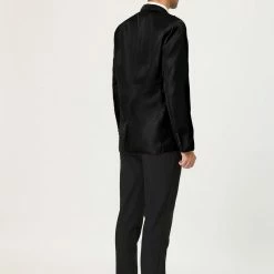 Allegra K Men's Formal Slim Fit Blazer Single Breasted One Button Dress Suit Sports Coat