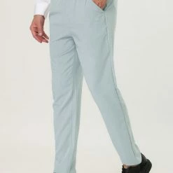 Allegra K Men's Business Chino Solid Color Flat Front Slim Fit Dress Pants 29 Allegra K Men's Business Chino Solid Color Flat Front Slim Fit Dress Pants