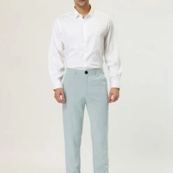 Allegra K Men's Business Chino Solid Color Flat Front Slim Fit Dress Pants 30 Allegra K Men's Business Chino Solid Color Flat Front Slim Fit Dress Pants