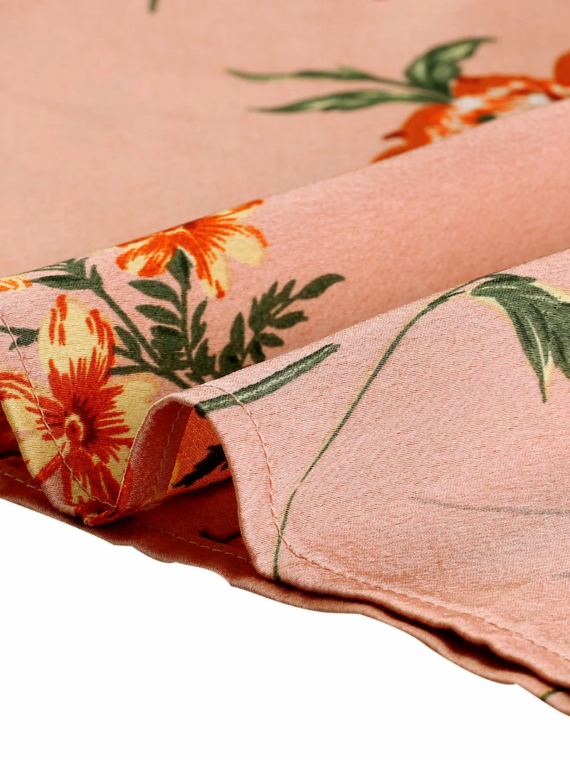 Allegra K Women's Elegant Spaghetti Strap Floral Midi Dress 9 Allegra K Women's Elegant Spaghetti Strap Floral Midi Dress