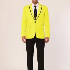 Allegra K Men's Business Slim Fit Blazer Single Breasted One Button Prom Suit Sports Coat 54 Allegra K Men's Business Slim Fit Blazer Single Breasted One Button Prom Suit Sports Coat