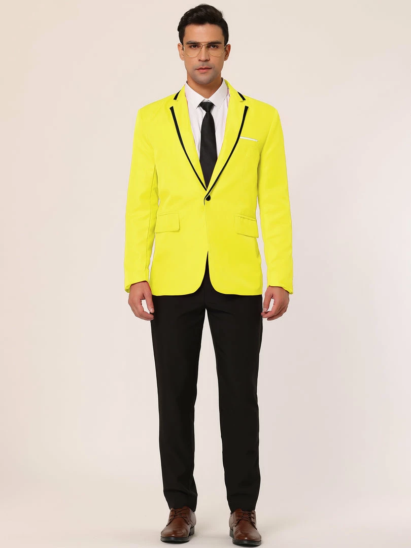 Allegra K Men's Business Slim Fit Blazer Single Breasted One Button Prom Suit Sports Coat 24 Allegra K Men's Business Slim Fit Blazer Single Breasted One Button Prom Suit Sports Coat