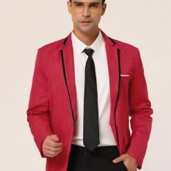 Allegra K Men's Business Slim Fit Blazer Single Breasted One Button Prom Suit Sports Coat 47 Allegra K Men's Business Slim Fit Blazer Single Breasted One Button Prom Suit Sports Coat