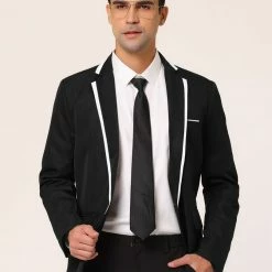 Allegra K Men's Business Slim Fit Blazer Single Breasted One Button Prom Suit Sports Coat 59 Allegra K Men's Business Slim Fit Blazer Single Breasted One Button Prom Suit Sports Coat