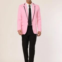 Allegra K Men's Business Slim Fit Blazer Single Breasted One Button Prom Suit Sports Coat 36 Allegra K Men's Business Slim Fit Blazer Single Breasted One Button Prom Suit Sports Coat