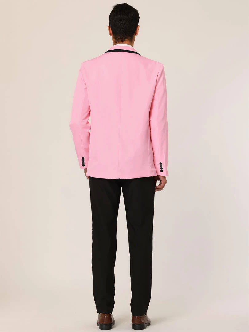 Allegra K Men's Business Slim Fit Blazer Single Breasted One Button Prom Suit Sports Coat 8 Allegra K Men's Business Slim Fit Blazer Single Breasted One Button Prom Suit Sports Coat