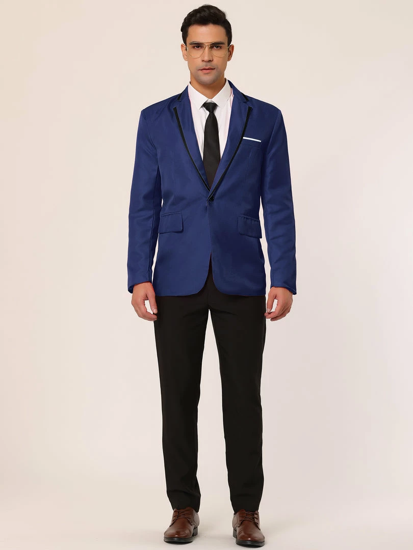 Allegra K Men's Business Slim Fit Blazer Single Breasted One Button Prom Suit Sports Coat 12 Allegra K Men's Business Slim Fit Blazer Single Breasted One Button Prom Suit Sports Coat