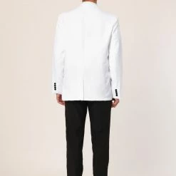 Allegra K Men's Dress Slim Fit Blazer Contrast Color Collar One Button Prom Suit Sports Coat 16 Allegra K Men's Dress Slim Fit Blazer Contrast Color Collar One Button Prom Suit Sports Coat