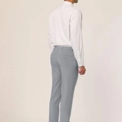 Allegra K Men's Dress Business Pants Classic Fit Flat Front Suit Trousers